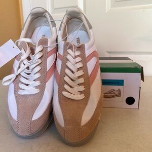 Tretorn Women's Athletic Shoes - White, Pink, Tan
